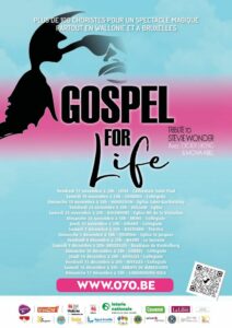 L'affiche du Gospel for Life 2023, avec le répertoire de Stevie Wonder