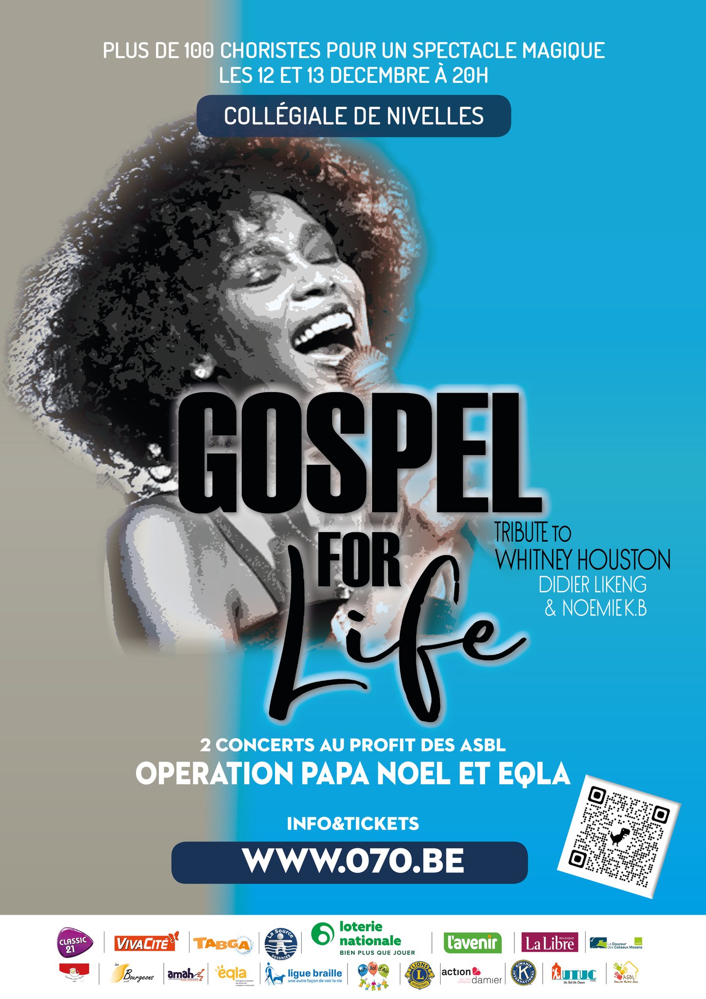 GOSPEL FOR LIFE, le 13 décembre au profit d'Eqla